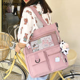 Weiyinxing New Large Capacity Cute Girl Shoulder Bag Korean Fashionable Students Inclined Shoulder Bag Nylon Waterproof Handbag Tide