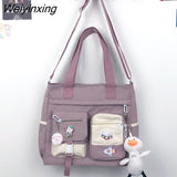 Weiyinxing Nylon Women Handbags Messenger Bag Youth Ladies Fashion Shoulder Tote Bag Versatile Female Crossbody Bags Pouch Pack Bolsas