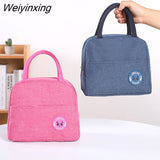 Weiyinxing Lunch Insulation Bags Student Picnic Dinner Box Handbag Food Cool Pouch