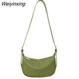 Weiyinxing Leather Women Shoulder Messenger Bag 2023 Vintage Soft Cow Leather Female Crossbody Bag Fashion Handbag Ladies Tote Sac