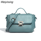Weiyinxing Trend Cow Leather Luxury Designer Handbags Women's Genuine Leather Casual Female Shoulder Bags For Ladies Messenger Bag