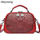 Weiyinxing Quality Crocodile Pattern Leather Shoulder Crossbody Bags for Wome 2023 Designer Handbags Fashion Ladies Messenger Tote Sac