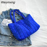 Weiyinxing Women's Tote Bags Simple Fashion Underarm Bags Handbags Nylon Waterproof Solid Crossbody Large Capacity Shoulder Bags For Women