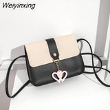 Weiyinxing Simply PU Leather Crossbody Bag For Women Summer Solid Color Shoulder Messenger Bag Lady Pendant Travel Small Handbag
