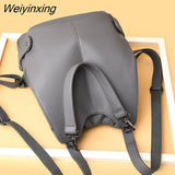 Weiyinxing Teenage Girls Travel Back pack Sac A Dos Femme New Women Multifunctional Backpack Female Leather Shoulder Bags School Bag