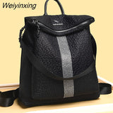 Weiyinxing Women High quality leather Backpacks Vintage Female Shoulder Bag Sac a Dos Travel Ladies Bagpack Mochilas School Bags For Girls