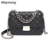 Weiyinxing FASHION Chic Messenger Bags for Women Chains Shoulder Bag Diamond Lattice Luxury Handbags Designer Female Small Bolsas