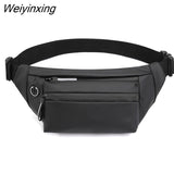 Weiyinxing Men's Fanny Pack Teenager Outdoor Sports Running Cycling Waist Bag Packs Male Fashion Shoulder Belt Bag Travel Phone Pouch Bags