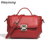 Weiyinxing Trend Cow Leather Luxury Designer Handbags Women's Genuine Leather Casual Female Shoulder Bags For Ladies Messenger Bag