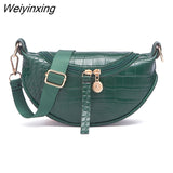 Weiyinxing Women Bag Crocodile Multicolor Messenger Chest Bag Clutch Female Pu Leather Handbag Cross Body Bag Fashion High Quality