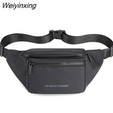 Weiyinxing Men's Fanny Pack Teenager Outdoor Sports Running Cycling Waist Bag Packs Male Fashion Shoulder Belt Bag Travel Phone Pouch Bags