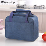 Weiyinxing Lunch Bag New Thermal Insulated Lunch Box Tote Cooler Handbag Bento Pouch Dinner Container School Food Storage Bags