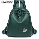 Weiyinxing Designer Women Travel Backpack High Quality Soft PU Leather Women Backpack Fashion Girls School Backpack Women Backpack