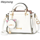 Weiyinxing Women's Luxury Bags Famous Brand Handbags Designer Women Messenger Bags Vintage Shoulder Crossbody Bags Ladies Top-Handle Bags
