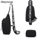 Weiyinxing Chest Fanny Pack For Women Belt Bag Light Reflective Crossbody Shoulder Messenger Bag Side Party Bag For Man Belt Pouch