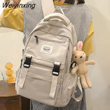 Weiyinxing New Waterproof Nylon Women Backpack Korean Japanese Fashion Female Students Schoolbag Multilayer Simple Sense Travel bag