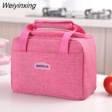 Weiyinxing Lunch Bag New Thermal Insulated Lunch Box Tote Cooler Handbag Bento Pouch Dinner Container School Food Storage Bags