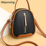 Weiyinxing Women's Bag 2023 Trend Small Messenger Crossbody Shoulder Bag Leather Luxury Brand Portable Lady Mobile Phone Handbag Purse 0409