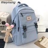 Weiyinxing New Waterproof Nylon Women Backpack Korean Japanese Fashion Female Students Schoolbag Multilayer Simple Sense Travel bag