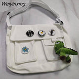 Weiyinxing Diagonal Crossbody Bags Youth Fashion Casual Ladies Handbag Shoulder Bag Solid Color Messenger Bags for Girl School Bags