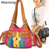 Weiyinxing Handbags Women Bags Designer Small Ladies Crossbody Female Shoulder Bag Fashion PU Leather Messenger Bag Casual Tote Bags