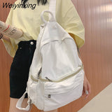 Weiyinxing Student Vintage Women Backpack Canvas Female Laptop Bag Travel Kawaii Ladies Backpack Girl Fabric School Bag New Fashion