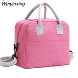 Weiyinxing Large Shoulder Cooler Bags Portable Lunch Bag For Women Fridge Bag Zipper Thermal Bag Lunch Box Tote Food Picnic Beach Bag