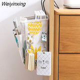 Weiyinxing Cosmetics Makeup Organizer Cotton Storage Bag With Pockets Hanging Organizer For Bathroom Remote Control Pouch Box
