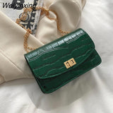 Weiyinxing Pattern Buckle Handbag New Fashion Texture Embossed Shoulder Bag Simple and Versatile Messenger Bags for Women 2023