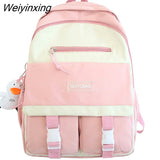 Weiyinxing Girl Waterproof College Backpack Travel School Bags Harajuku Kawaii Cool Backpacks Cute Female New Bag Lady Laptop Women