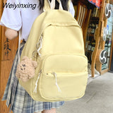 Weiyinxing Fashion School Backpack Women School Bags Men Travel Rucksack Boy Girl Student Bag Female College Knapsack Laptop Mochila