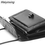 Weiyinxing women's bag new Leather 2023 fashion versatile trend small bag women's messenger single shoulder bag chain bags