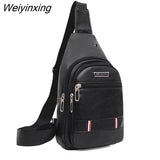 Weiyinxing Nylon Men's Messenger Bags Multifunction Men Shoulder Bag Outdoor Sports Travel Sling Male Crossbody Chest Fanny Pack
