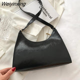 Weiyinxing Exquisite Shopping Bag Retro Casual Women Totes Shoulder Bags Female Leather Solid Color Chain Handbags for Women 2023