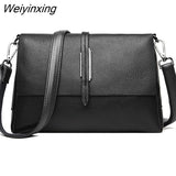Weiyinxing Genuine Leather Handbags Women's Bag Designer Cowhide Crossbody Bags Fashion Women Shoulder Bag High Quality Ladies Totes