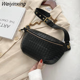 Weiyinxing Waist Bag Women Leather Fanny pack Luxury Brand Crossbody Chest pack Mini Waist Belt Bags Fashion Girl Phone Pack Purse 0409