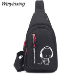 Weiyinxing Chest Fanny Pack For Women Belt Bag Light Reflective Crossbody Shoulder Messenger Bag Side Party Bag For Man Belt Pouch