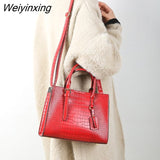 Weiyinxing Soft Leather Large Capacity Female Handbag Luxury Fashion Women Shoulder Bags Designer High Quality Lady Messenger Totes
