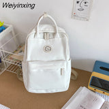 Weiyinxing New Waterproof Nylon Women Backpack Female Multifunction Travel Bag Teenager Girls Korean Style Schoolbag Student Bookbag
