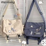 Weiyinxing Handbags Shoulder Bag Large Capacity Crossbody Bags for Teenager Girls Men Harajuku Messenger Bag Student School Bags Sac
