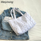 Weiyinxing Women's Tote Bags Simple Fashion Underarm Bags Handbags Nylon Waterproof Solid Crossbody Large Capacity Shoulder Bags For Women