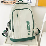 Weiyinxing Harajuku Cute Girls Backpack Double Zipper Waterproof College School Bag Teenagers Girls Student Rucksack Kawaii Mochila