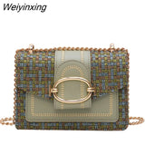 Weiyinxing for Women Bags Brands Replica 2023 Trend Chain Small Square Messenger Crossbody Bag Female Luxury Designer Handbag
