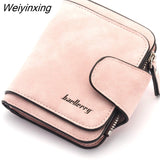 Weiyinxing Brand Wallet Women 2023 New Women's Short Wallet Korean Buckle Sanded Leather Coin Purse Mini Female Purses Carteras