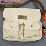 Weiyinxing Women's Canvas Bag Japanese Department Harajuku Windsuit Messenger Bag Female Korean Students Shoulder Bags