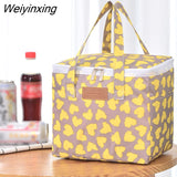 Weiyinxing Beach Cooler Bag for Meal Picnic Lunch Bag for Women Cartoon Flamingo Thermal Fridge Bag Food Box Travel