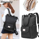 Weiyinxing Women's Backpack 2023 Travel Large Backpack Handbag Schoolbag For Girls Women's Black Bag Female Shoulder Back Mochila