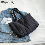 Weiyinxing Women's Tote Bags Simple Fashion Underarm Bags Handbags Nylon Waterproof Solid Crossbody Large Capacity Shoulder Bags For Women