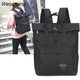 Weiyinxing Ladies Leisure Shoulder Bag 15 Inch Laptop Backpack Woman Canvas Travel Bag USB Charging Schoolbag Girls Sac A Dos Bolsa