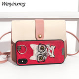 Weiyinxing Simply PU Leather Crossbody Bag For Women Summer Solid Color Shoulder Messenger Bag Lady Pendant Travel Small Handbag